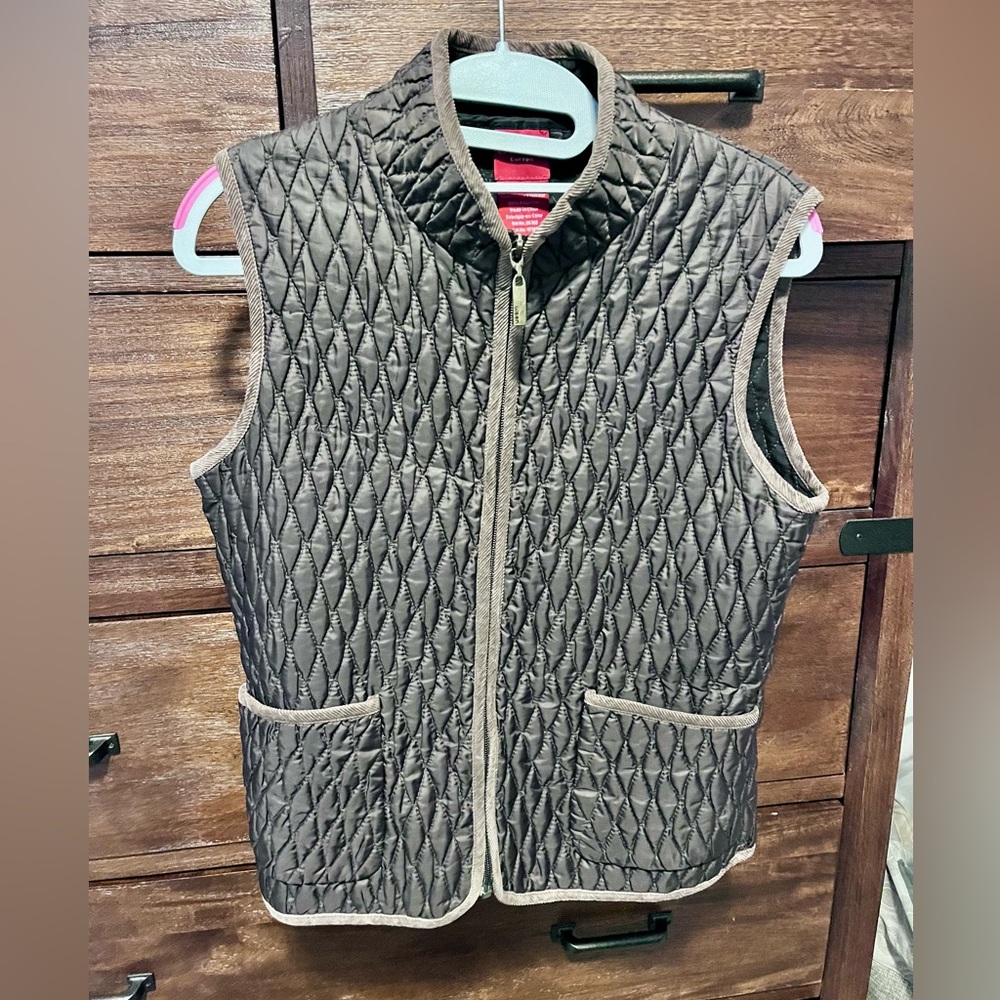 Quilted Brown Vest